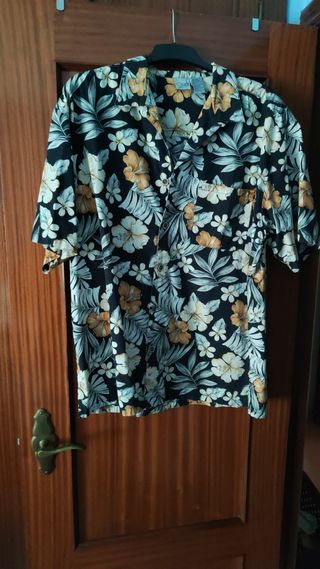 Camisa estampada vintage hombre 