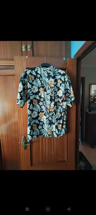 Camisa estampada vintage hombre 