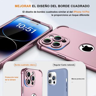 🎁Funda iPhone 14 Pro+2 protectores pantalla