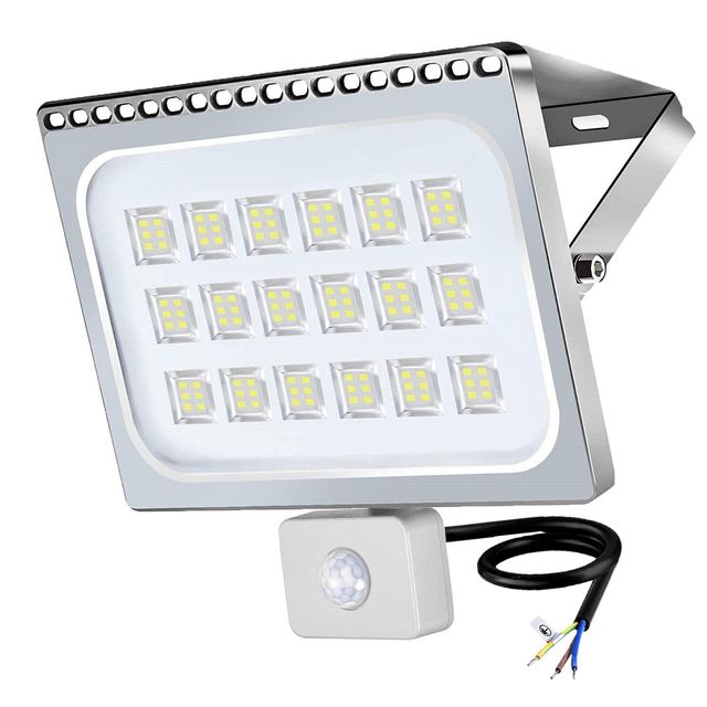 Foco led 100w con sensor de movimiento