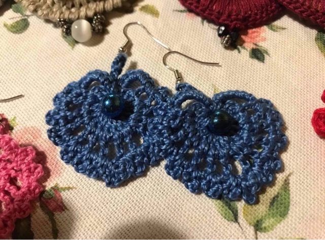 4 PAIA 5€ Orecchini all uncinetto fatti a mano,