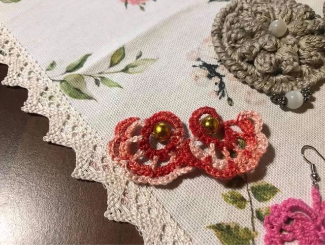 4 PAIA 5€ Orecchini all uncinetto fatti a mano,