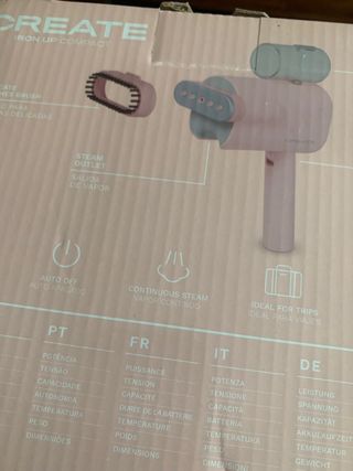 Plancha vapor compacta de viaje