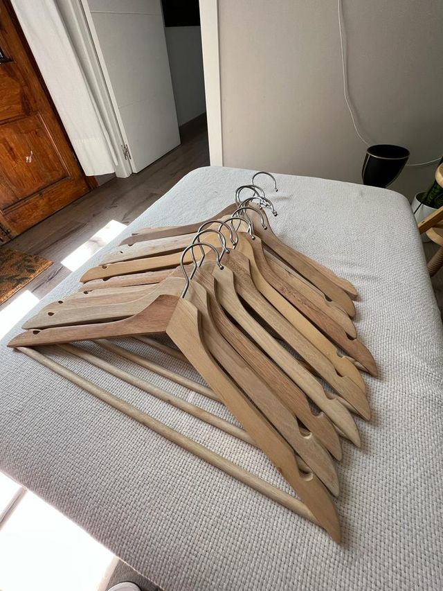 Percha de Madera - 8 unidades