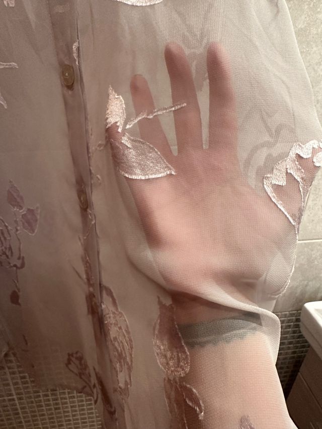 Camicia donna grigia trasparente tg. unica