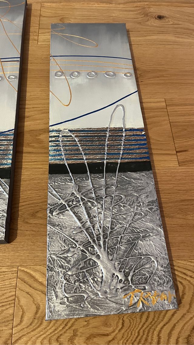 Quadro trittico moderno