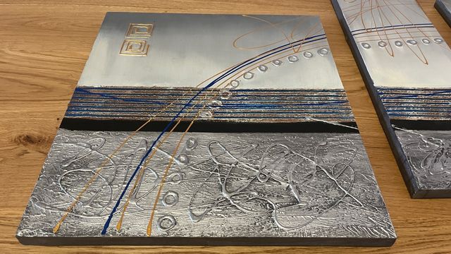 Quadro trittico moderno