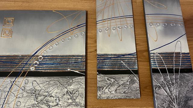 Quadro trittico moderno