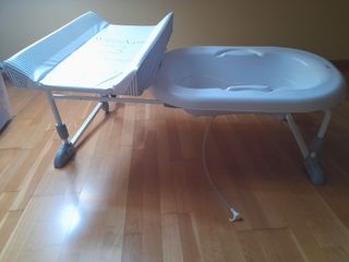 bañera con cambiador para bebés