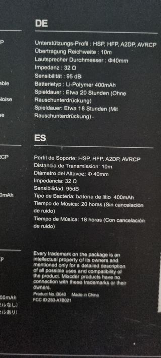 Cascos Bluetooth