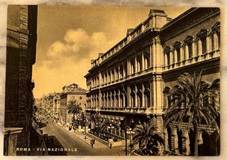 Tarjeta postal antigua de Roma