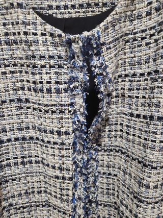 Chaqueta estilo Chanel cuadros