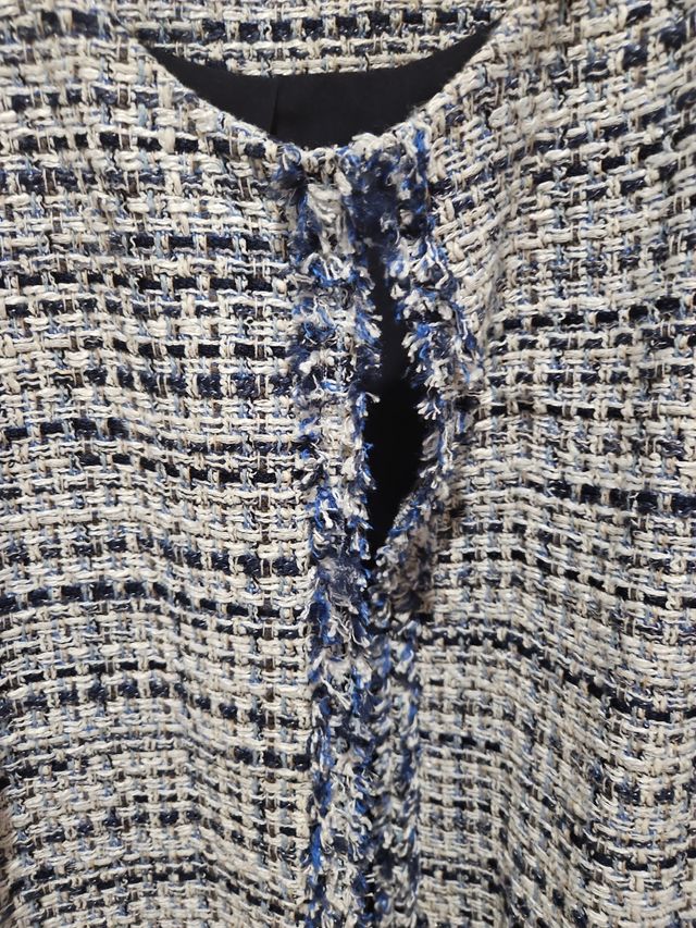 Chaqueta estilo Chanel cuadros