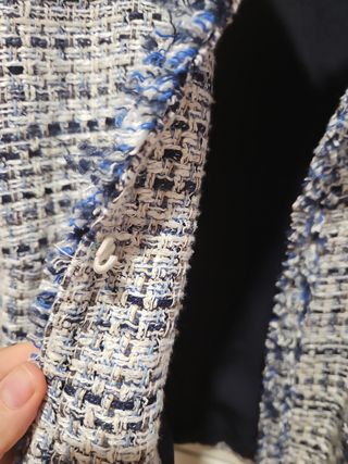 Chaqueta estilo Chanel cuadros