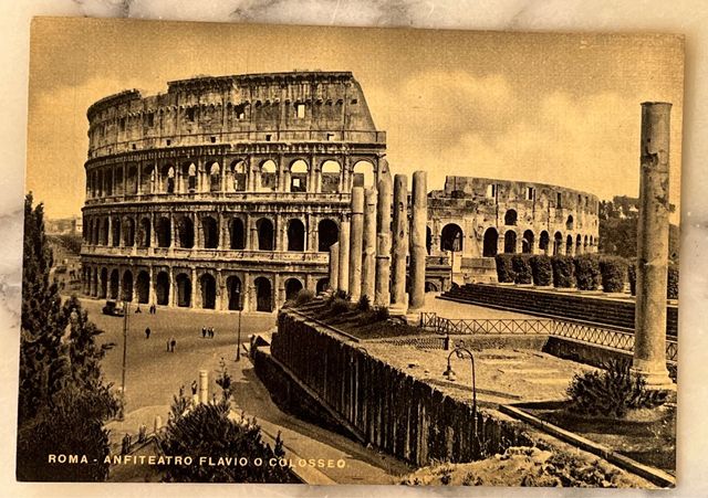 Tarjeta Postal antigua de Roma