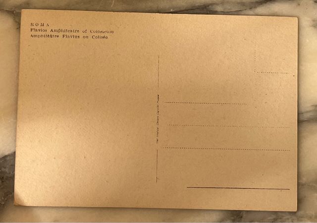 Tarjeta Postal antigua de Roma