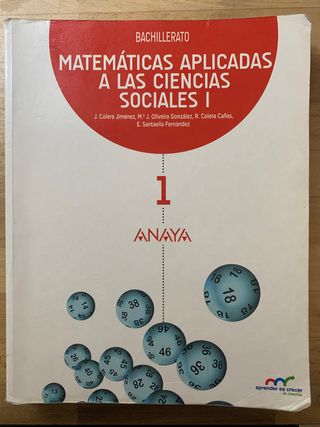 Libro Matemáticas aplicadas a las CCSS