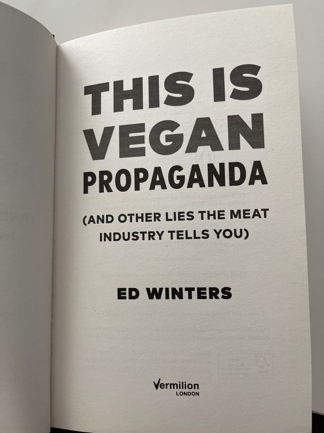 Libro “This is vegan Propaganda”