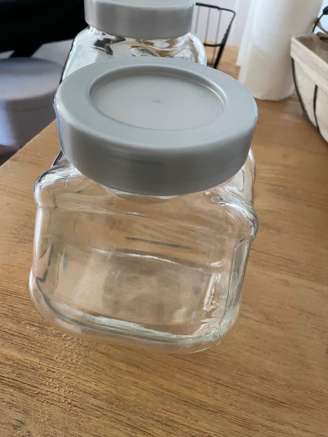 Organizador alimentos cristal con tapa plastico