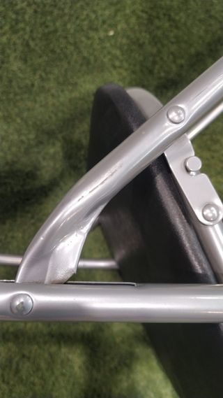 Silla plegable acolchada color negro