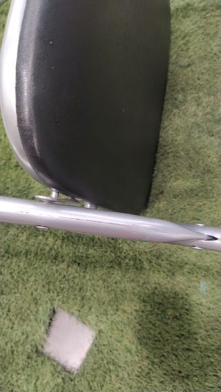 Silla plegable acolchada color negro