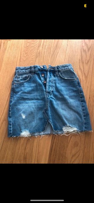 falda vaquera denim Zara