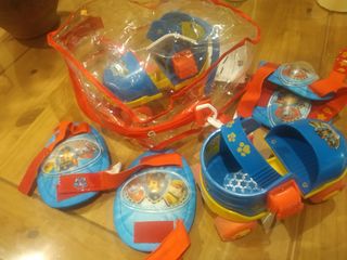 Patines patrulla canina cuatro ruedas y protección