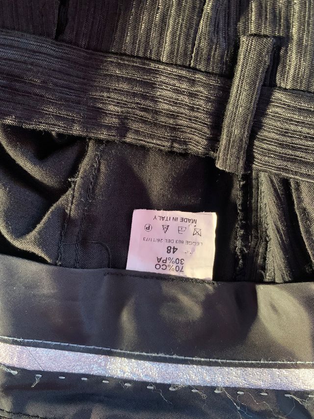 vestito uomo nero lucido,sancrato,tg 48,come nuovo