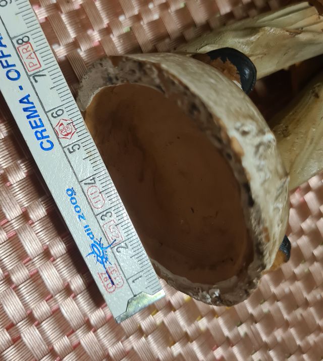 statuina Capodimonte vecchietto con aglio