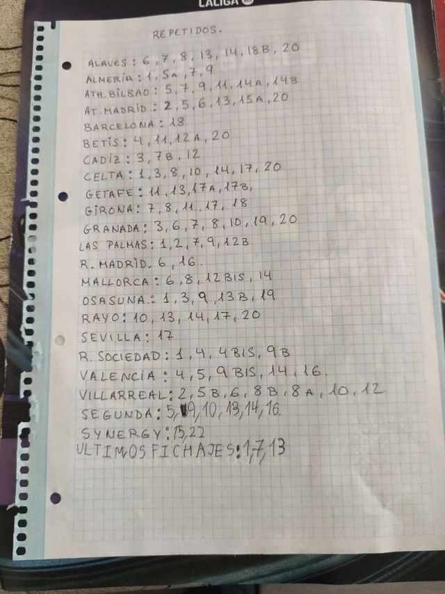 Cromos liga esté 23/24