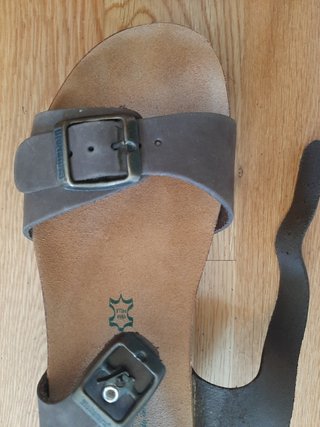 Sandalias marrón piel