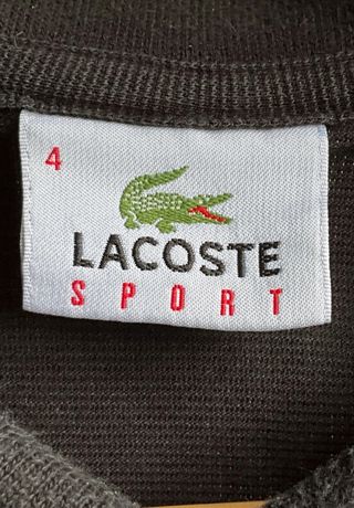 Polo Lacoste manga corta Negro