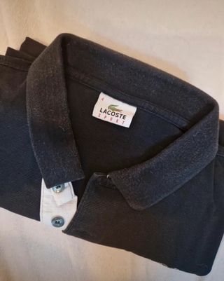 Polo Lacoste manga corta Negro