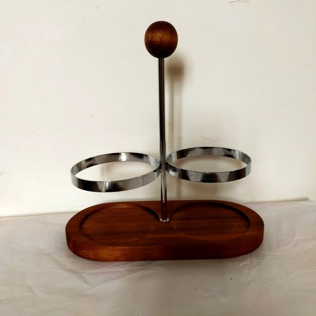 SOPORTE DE METAL Y MADERA  NUEVO