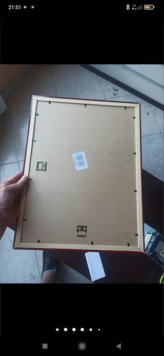 Tablón de anuncios magnético mármol rojo nuevo