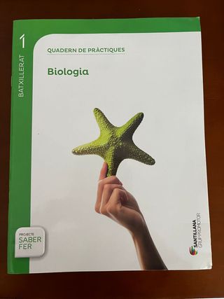 libro de biología 1 bachillerato + cuaderno prác