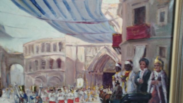 Oleo Procesión del Corpus, Valencia