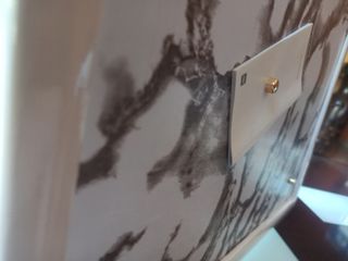 Tablón de anuncios magnético mármol blanco nuevo