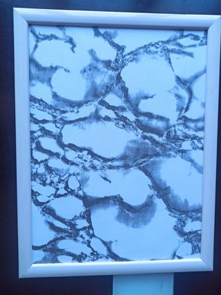 Tablón de anuncios magnético mármol blanco nuevo