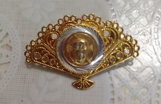 Broche abanico santa faz