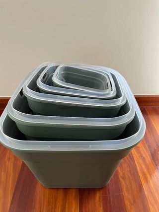 Juego macetas campana invernadero Elho