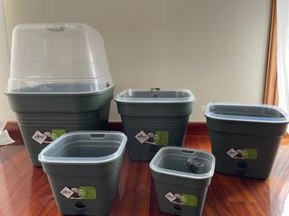 Juego macetas campana invernadero Elho