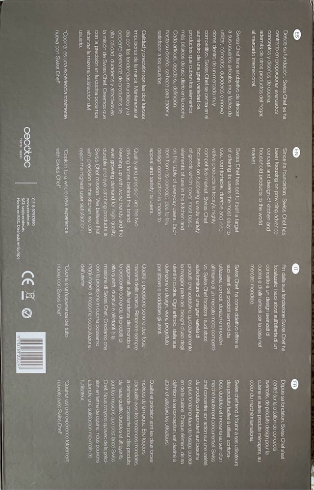 juego de cuchillos Cecotec