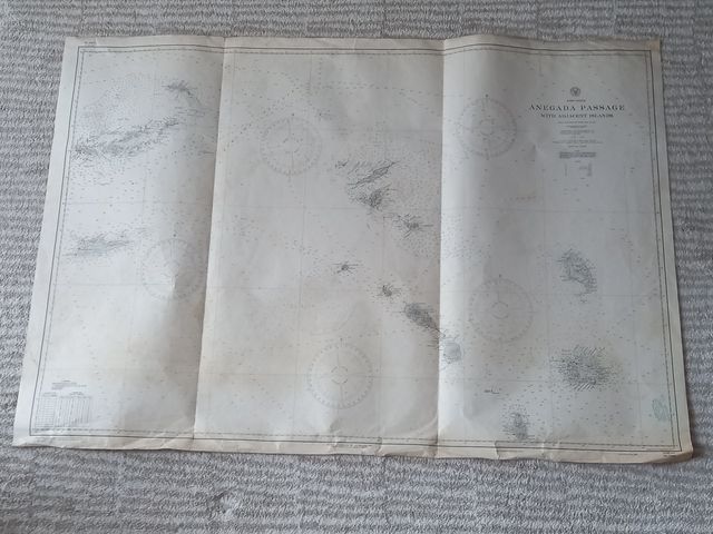 7 cartas náuticas US Navy América