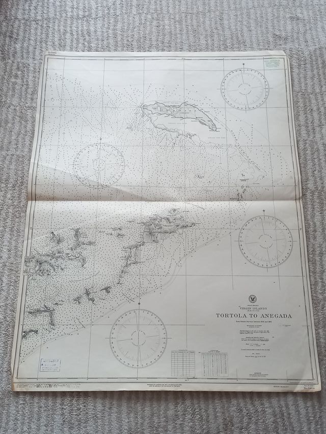 7 cartas náuticas US Navy América