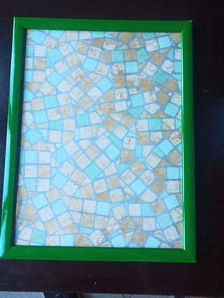 Tablón de anuncios magnético colagge verde nuevo