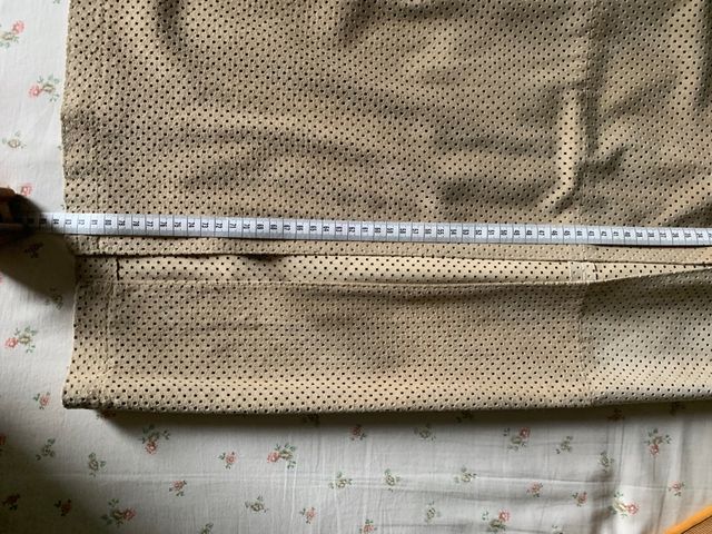 Gonna longuette in vera pelle antilope traforata