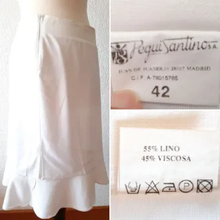 Falda 55% Lino Pegui Satino