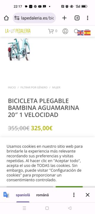 Bicicleta mujer