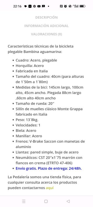 Bicicleta mujer